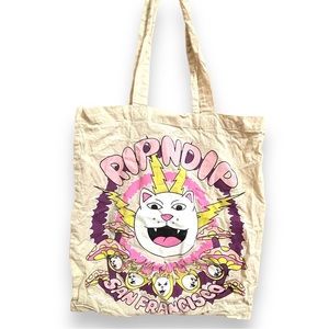 RipNDip San Francisco Cat Tote Bag | Cali Skate Skater West Coast Surf Cute